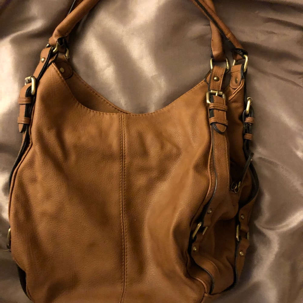 Brown/cognac hobo purse